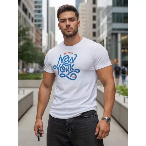  Tricou pentru bărbați DSTREET RX5369 ALB 