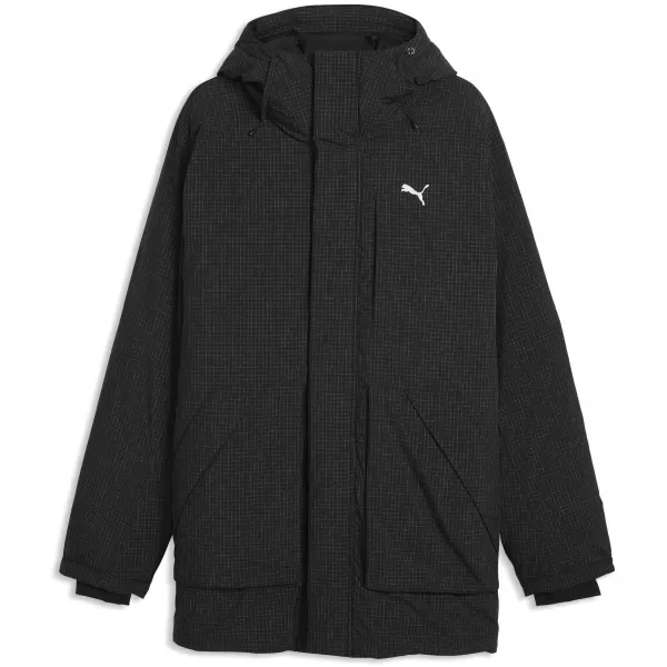  Palton pentru bărbați PUMA PROTECTIVE HOODED DOWN PARKA M 69456301 PUMA NEGRU 