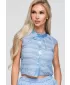 Bluza de dama OMBRE OW-TS-E0066 ALBASTRU