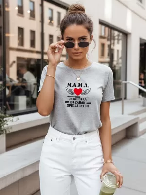 Tricou de damă DSTREET NX5026RY-AS GRI DESCHIS