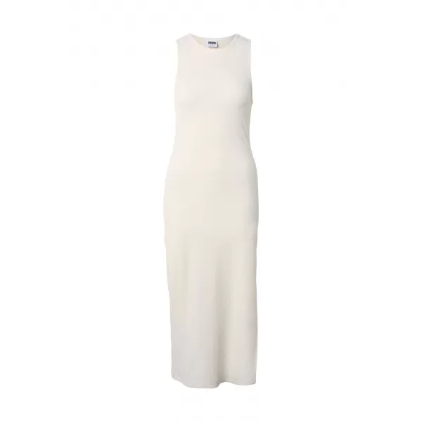  Rochie URBAN CLASSICS TB8276 ALB/NISIP 