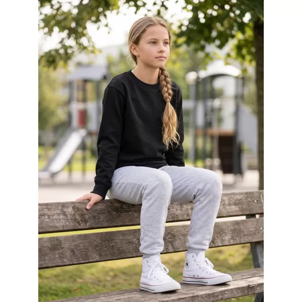  Hanorac pentru copii MALFINI CREW 427 NEGRU 