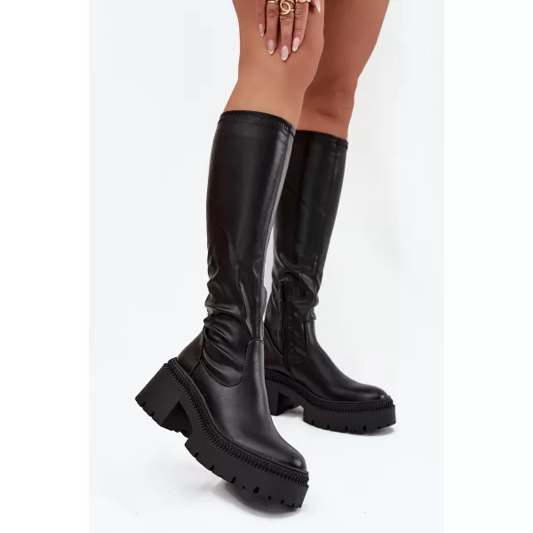  Cizme de dama BOTO 9671A NEGRU 