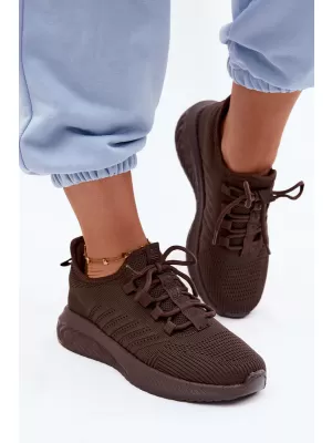 Adidași de damă BIG STAR SHOES UU274055 MARO/BEJ