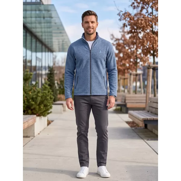 Hanorac pentru bărbați din fleece ALTISPORT ALM002852 EVIDENȚIERI DE DENIM ÎNCHIS LA CULOARE 