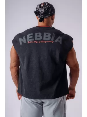 Maiouri pentru bărbați NEBBIA OLYMPIA MUSCLE COVER 947 NEGRU