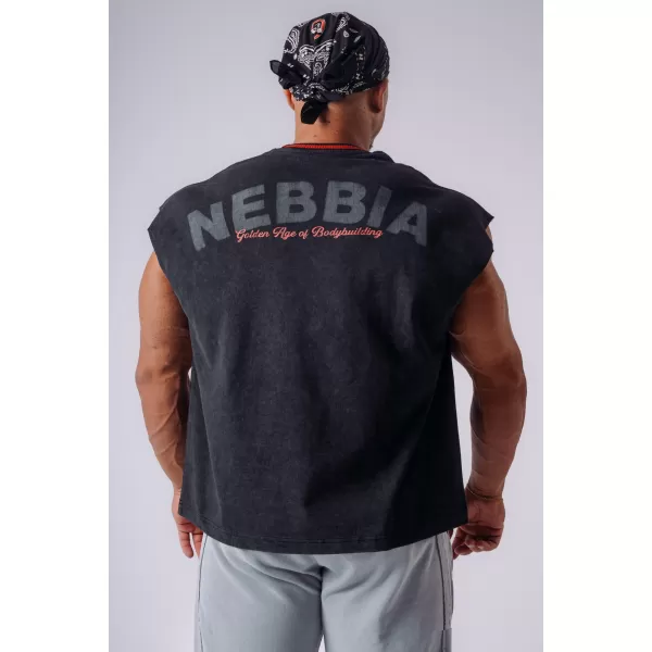  Maiouri pentru bărbați NEBBIA OLYMPIA MUSCLE COVER 947 NEGRU 