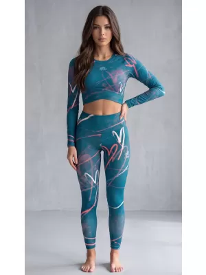 Jambiere lungi premium pentru femei (dimensiuni noi) ALTISPORT VOJ/ALW082LEG05 KEROSENUL