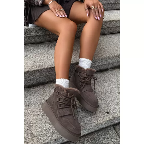  Pantofi de dama BIG STAR SHOES UU274315 UMBRE MARO/BEJ 