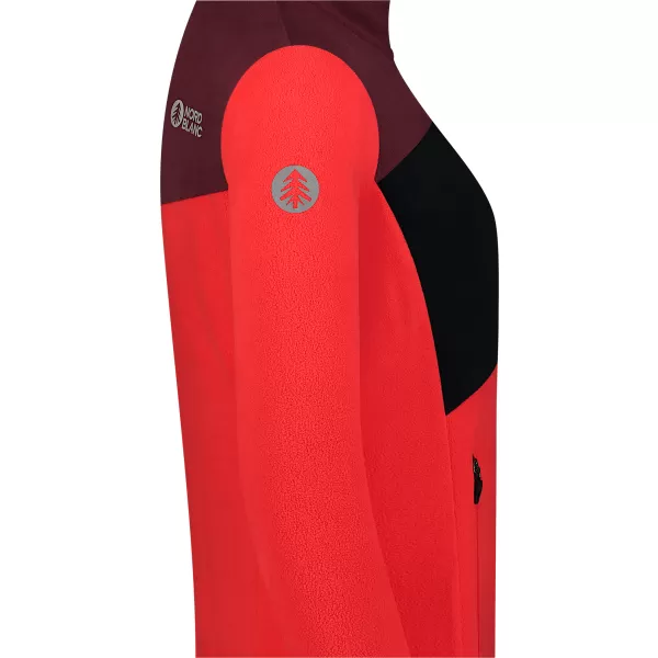  Hanorac ușor de damă din fleece NORDBLANC BEECH NBSFL8375 ROŞU 