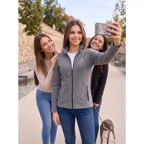  Hanorac de damă din fleece ALTISPORT ALW002852 EVIDENȚIERE NEAGRĂ 