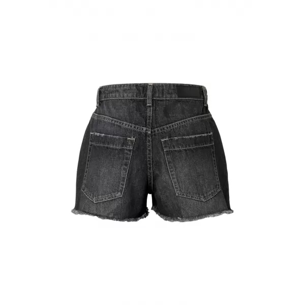  Pantaloni scurți de damă URBAN CLASSICS TB8193 NEGRU SPALAT 