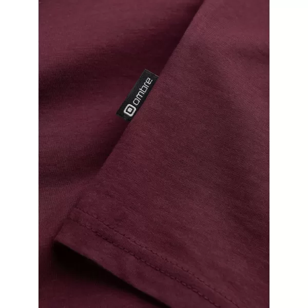  Tricou pentru bărbați OMBRE L171 BURGUNDIA 
