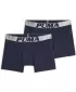 Boxeri pentru bărbați PUMA MEN SHINE ELASTIC BOXERS 2P 94780601 ALBASTRU/ARGINTIU