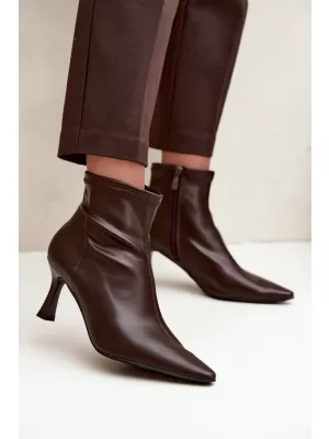 Botine de dama BOTO 7107 CIOCOLATĂ