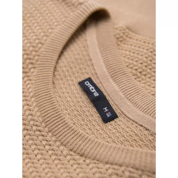  Pulover pentru bărbați OMBRE OM-SWSW-0119 NISIP 