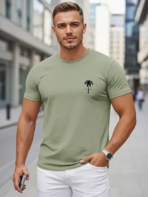 Tricou pentru bărbați DSTREET NX5126R-MO VERDE DESCHIS