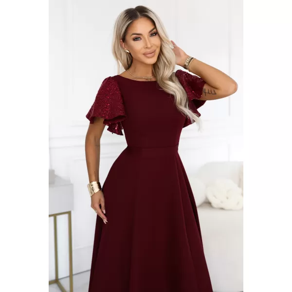  Rochie NUMOCO 694-3 CLARET 