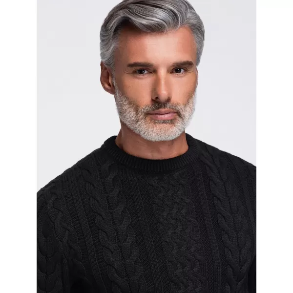  Pulover pentru bărbați OMBRE OM-SWSW-0191 NEGRU 
