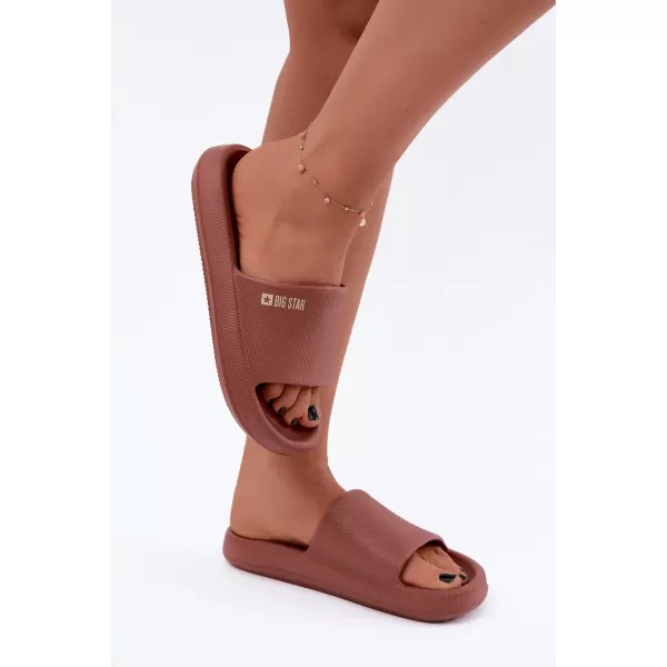  Papuci de damă BIG STAR SHOES UU274088 NUANȚE DE ROȘU 