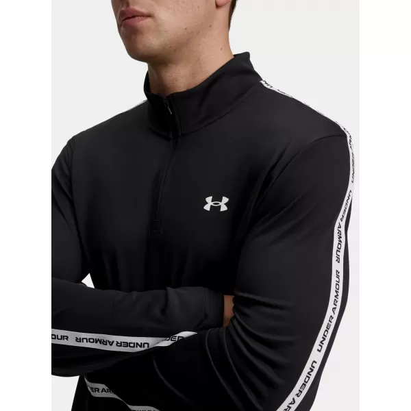  Tricou pentru bărbați UNDER ARMOUR UA TECH TAPING 1/2 ZIP 6012357-001 NEGRU 