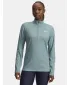 Tricou pentru femei UNDER ARMOUR TECH RIB 1/2 ZIP 1389857-323 VERDE