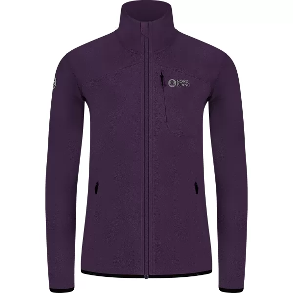  Hanorac ușor de damă din fleece NORDBLANC MAPLE NBSFL8374 VIOLET ÎNCHIS 