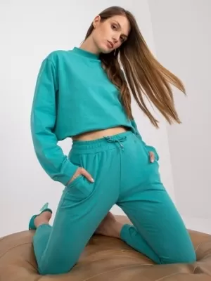 Pantaloni de trening pentru femei BASIC FEEL GOOD AP-DR-A-003 TURCOAZ