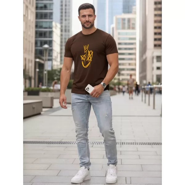  Tricou pentru bărbați DSTREET NX0138R-CH MARO 