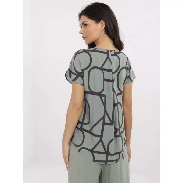  Bluza de dama SUBLEVEL D73771M11171D KAKI/NEGRU 