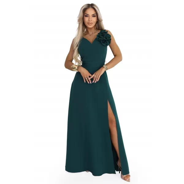  Rochie NUMOCO 669-1 VERDEAȚĂ DE STICLĂ 