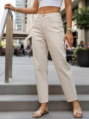 Pantaloni de dama DSTREET UY3061 BEJ