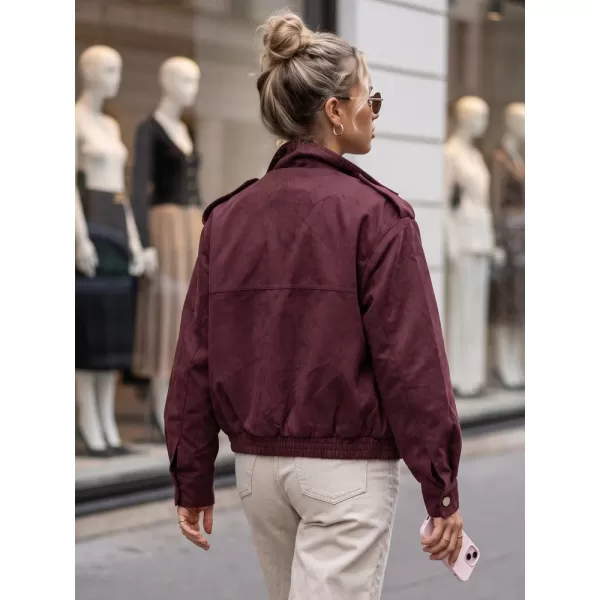  Geaca de dama DSTREET TY6066 BURGUNDIA 