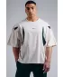 Tricou supradimensionat cu capac pompă NEBBIA PRIMAL 871 CREMĂ