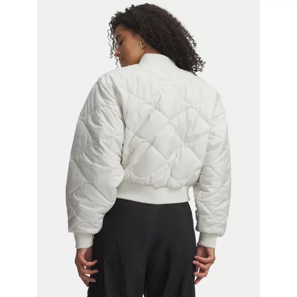  Jachetă bomber de damă UNDER ARMOUR HERITAGE BOMBER 6000638-110 ALB 