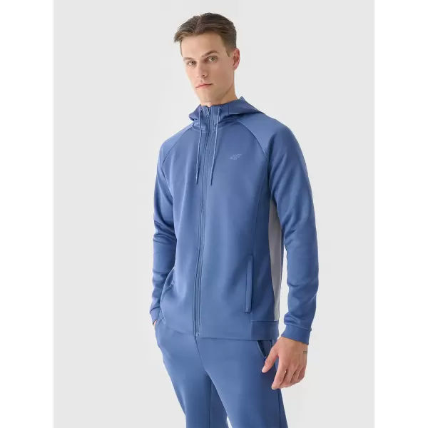  Hanorac pentru bărbați 4F WAW25TSWSM1930 DENIM 