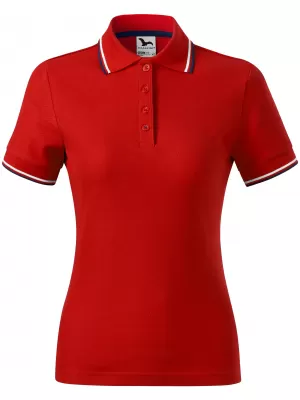 Tricou de damă cu guler MALFINI FOCUS 233 ROŞU