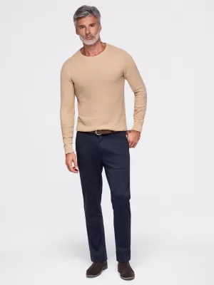 Pulover pentru bărbați OMBRE OM-SWSW-0119 NISIP