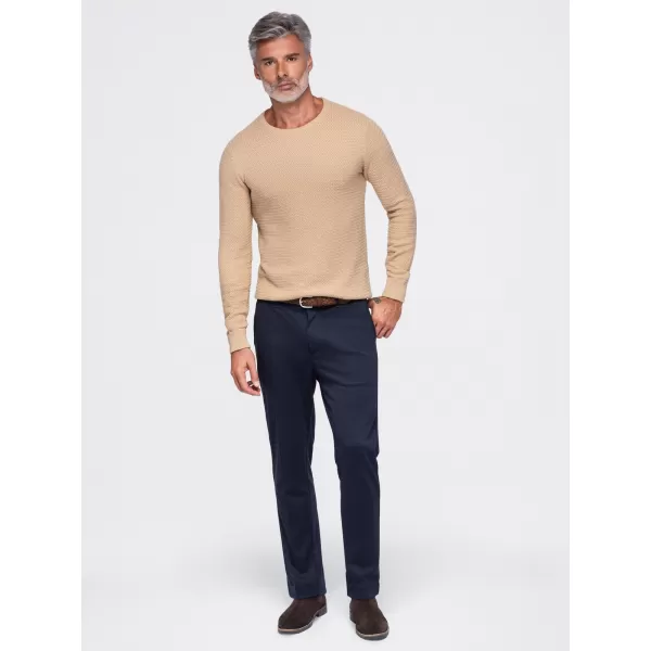  Pulover pentru bărbați OMBRE OM-SWSW-0119 NISIP 