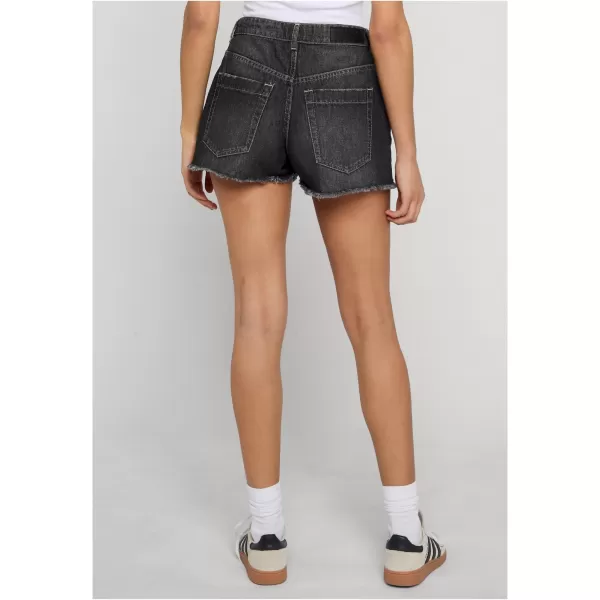  Pantaloni scurți de damă URBAN CLASSICS TB8193 NEGRU SPALAT 