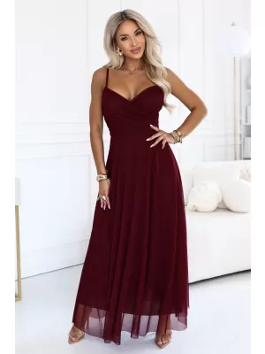 Rochie de femei NUMOCO 681-3 BURGUNDIA