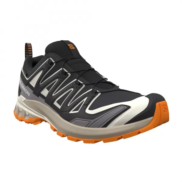  Pantofi pentru bărbați SALOMON XA PRO 3D V9 GORE-TEX L47881900 GHEAȚĂ NEAGRĂ/VANILIE/TURMERIC 