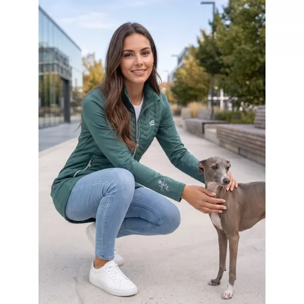  Palton hibrid de damă ALTISPORT IRYSA VERDE ÎNCHIS 