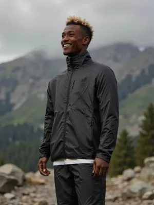 Jachetă ultrauşoară pentru bărbaţi ALPINE PRO GERED NEGRU