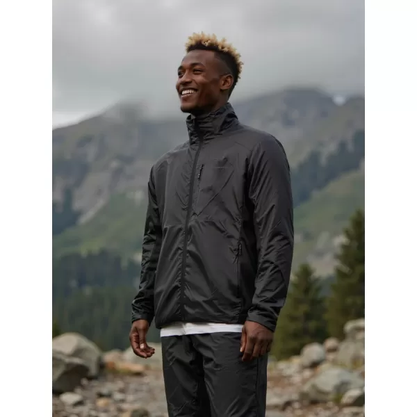  Jachetă ultrauşoară pentru bărbaţi ALPINE PRO GERED NEGRU 