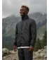 Jachetă ultrauşoară pentru bărbaţi ALPINE PRO GERED NEGRU