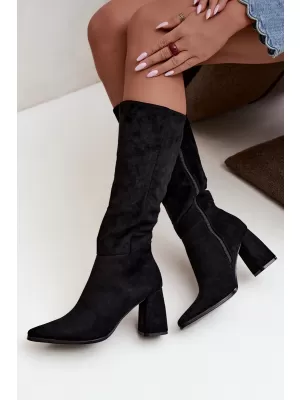Cizme de dama BOTO 6373A-1 NEGRU