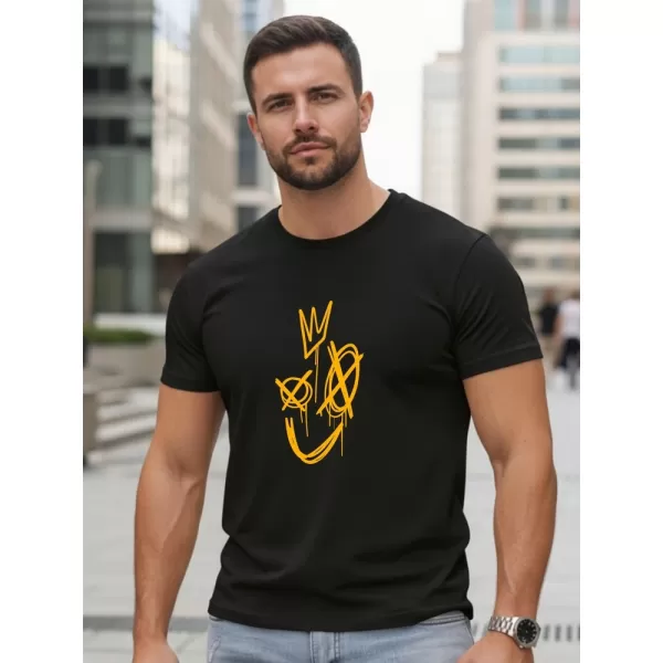  Tricou pentru bărbați DSTREET NX0138R-BK NEGRU 