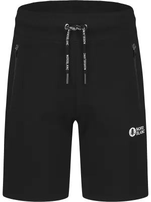 Pantaloni scurți din bumbac pentru bărbați NORDBLANC RELAXEDFIT NBSPM8254 NEGRU