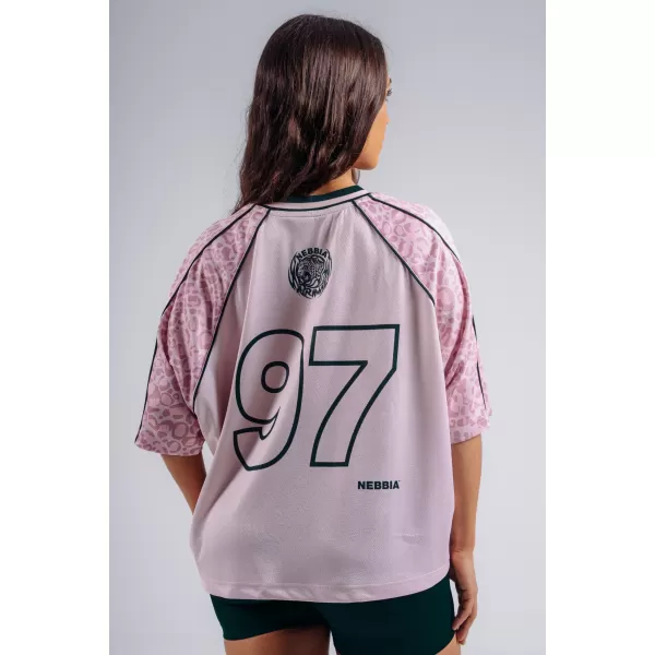  Tricou supradimensionat 97 NEBBIA PRIMAL 862 LEOPARD ROZ 